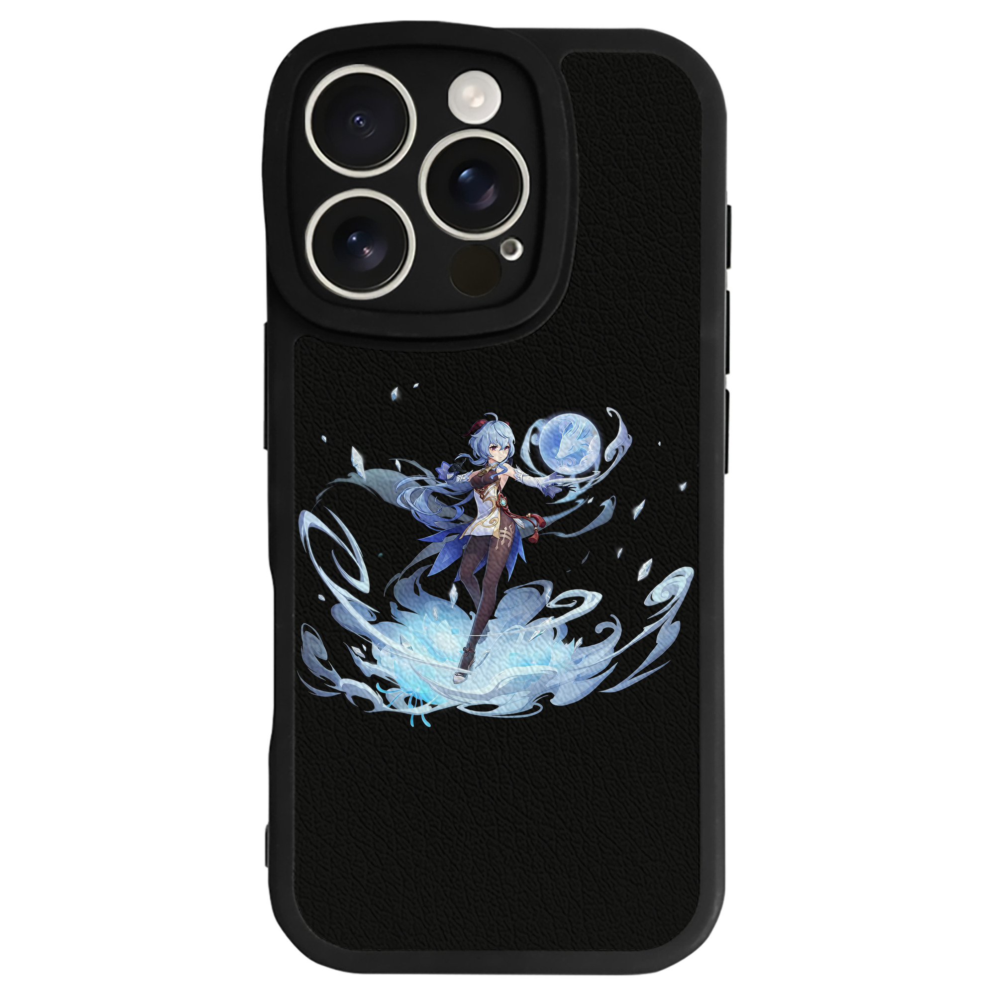 げんし神 甘雨 かんう genshin Ganyu 【iPhone 16シリーズ対応】シリコンスマホケース（レザー調） 材質：シリコン